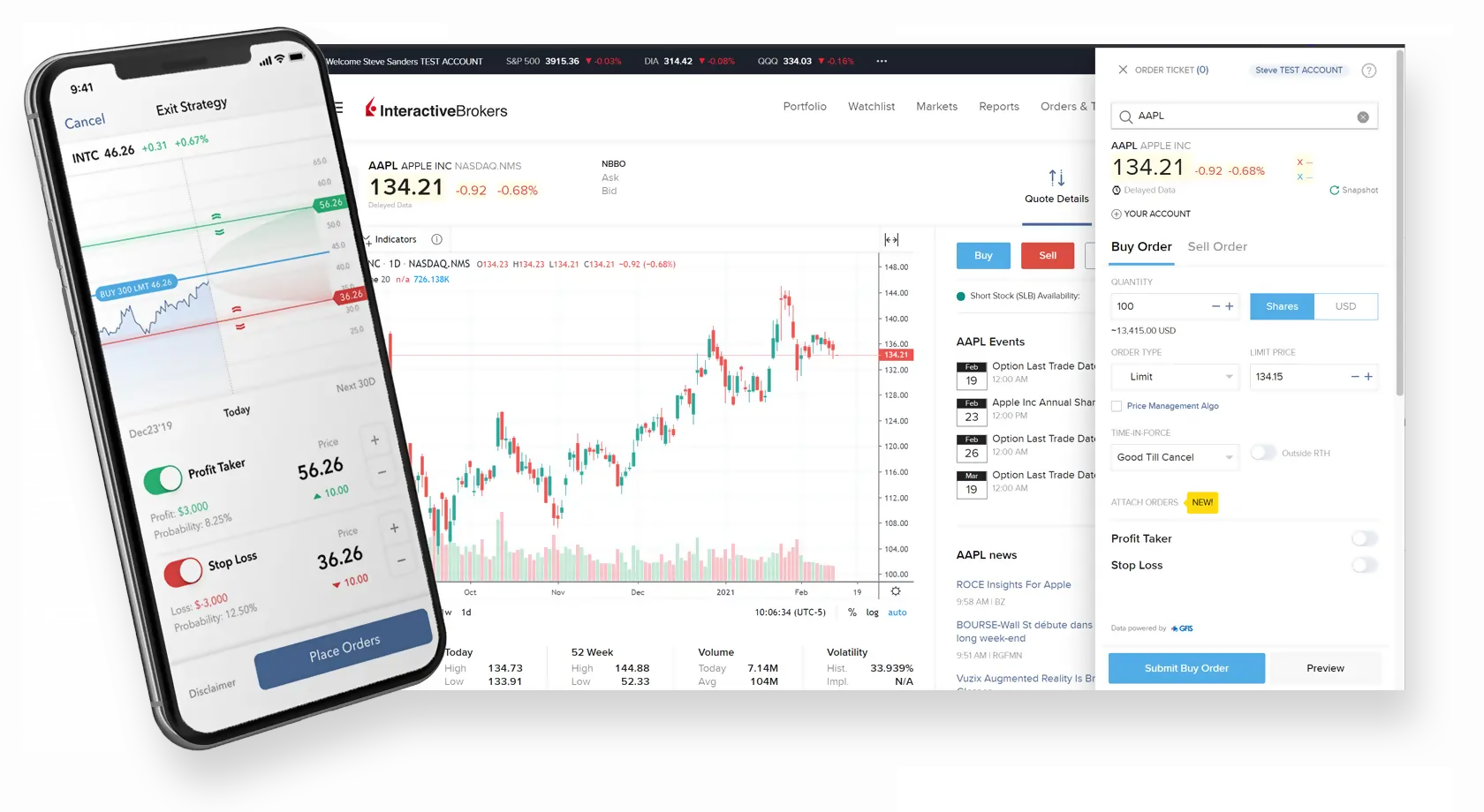 Stocks ETFs trading platform