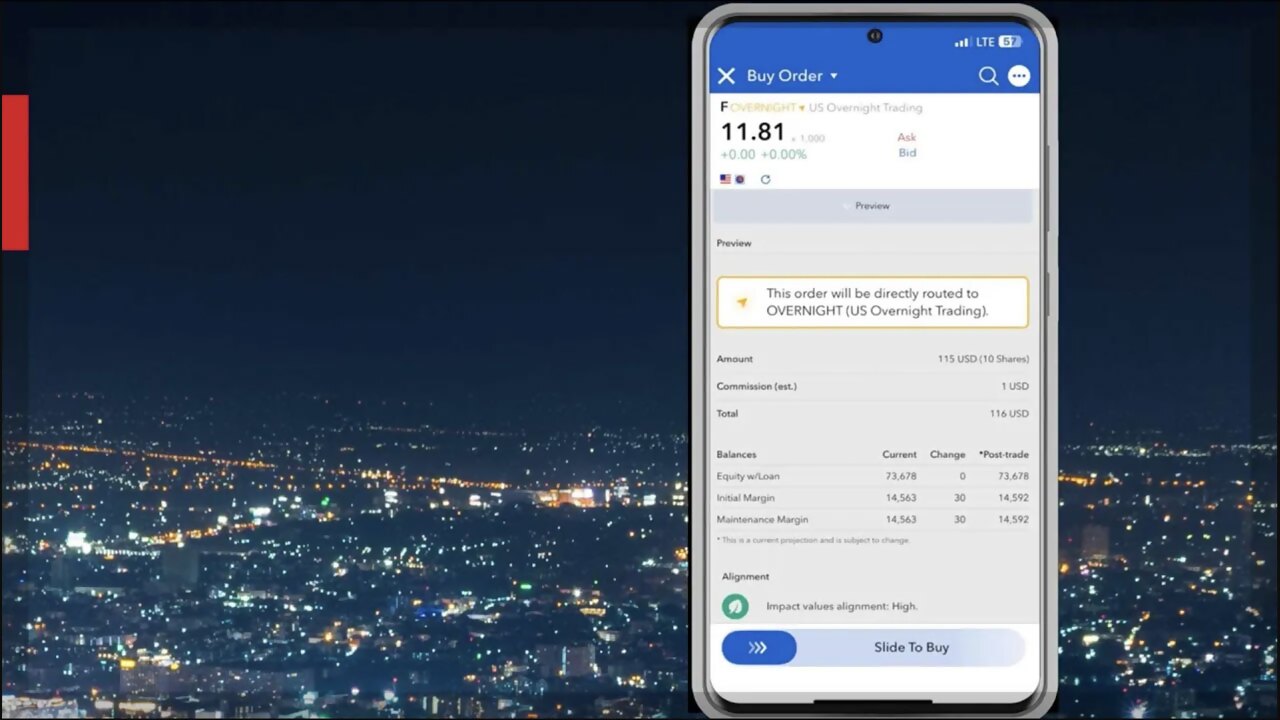 Overnight Trading Using TWS Mobile